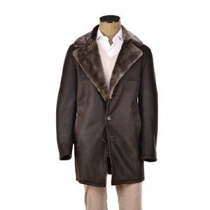 Hettabretz ISA Leather Shearling Overcoat